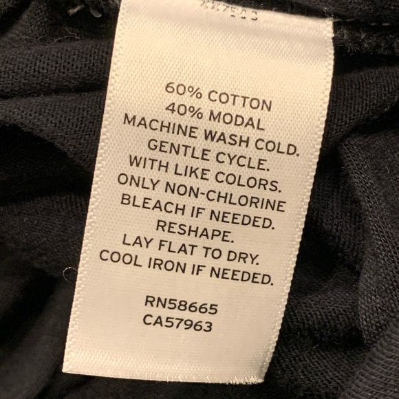 New! Abound crossover v-neck long sleeve leotard bodysuit, black, cotton, XS - Picture 4 of 4